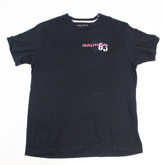 Nautica N-83 Sailing Graphic T-Shirt Navy Size Small Mens Spell Out Logo Cotton - Picture 5 of 7
